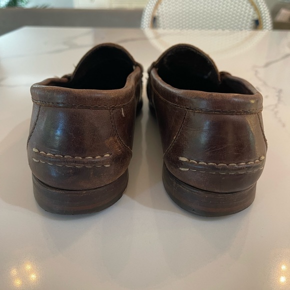 Ralph Lauren Polo Edric leather Penny Loafer Brown Size 8